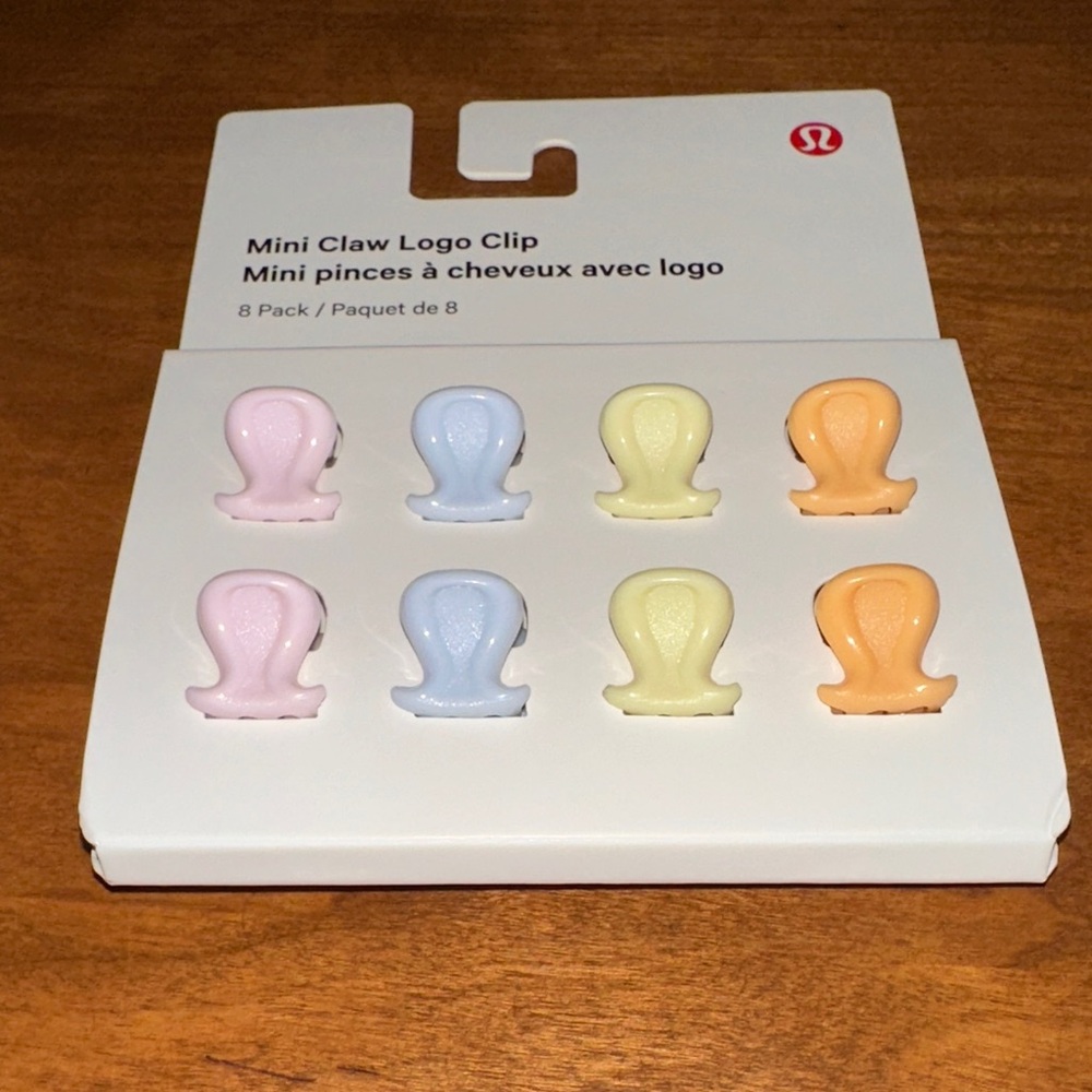 Lululemon Mini Claw Logo Clips - Multicolor NWT - Picture 2 of 6